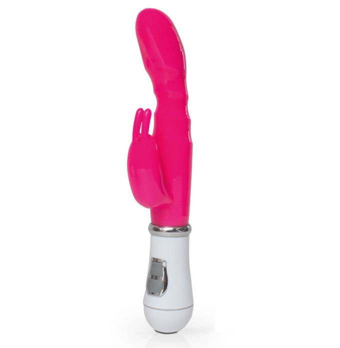 Vibrador con Estimulador de Conejo Económico Fucsia, recargable