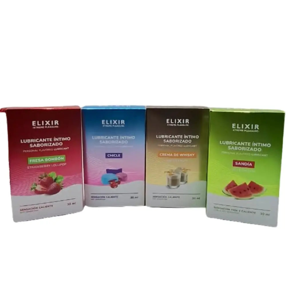 Lubricante Saborizado Sensación Caliente x 30ml Elixir