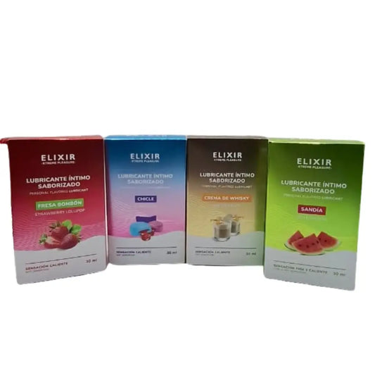 Lubricante Saborizado Sensación Caliente x 30ml Elixir